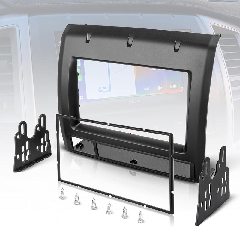NuIth Double DIN Radio Installation Dash Kit Fits for 2005-2011 Toyota Tacoma, Aftermarket Radio Dash Stereo Mounting Installation Trim Bezel Bracket Kits - Image 1